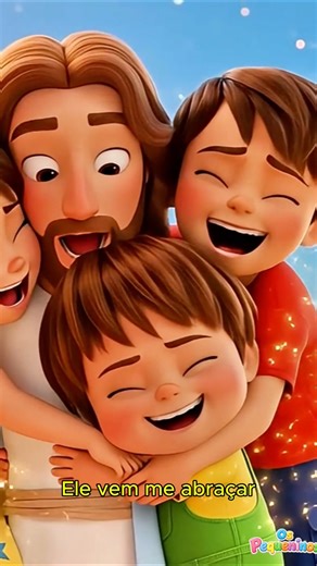 Pulo, pulo, Jesus cuida de mim! 🙌🎵 #JesusÉMeuHerói #MúsicaInfantilCristã