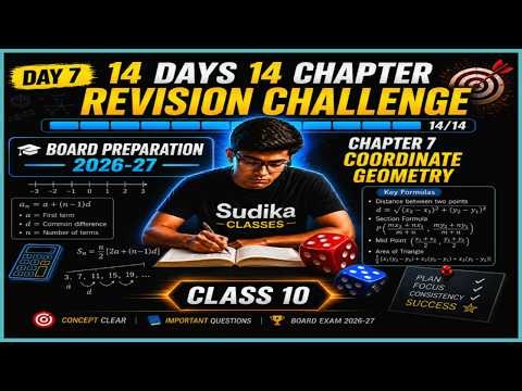 Day 7 🔥 Coordinate Geometry One Shot | 14 Days 14 Chapters Challenge | Class 10 Maths 2026-27