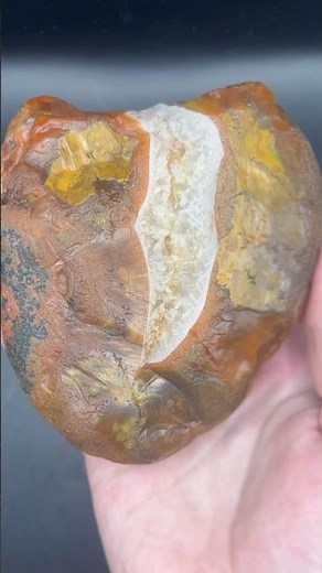 Who loves big agates? Here is an almost 2lb Lake Superior agate that looks like a potato 🥔#gem #fyp