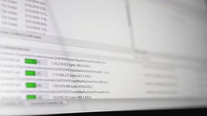 Process of multiple files downloading, uploading from internet ftp server, selective focus