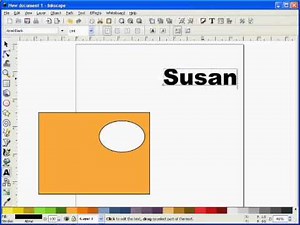 Inkscape Tutorial - Making a Card with Name Aperture