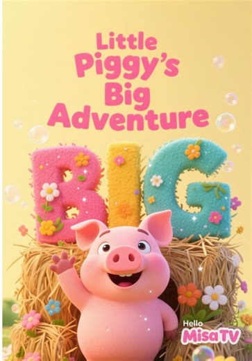 Little Piggy’s Big Adventure 🐷 | Join Little Piggy on a fun 3D jungle adventure 🌾 This cute and catchy kids song teaches friendship, fun, and curiosity through colorful Pixar-style animation. Perfect for toddlers and preschoolers who love animals and music! 🎶✨#hellomisatv #kids #kidssong #cuteanimals #disney
