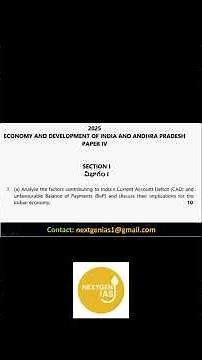 Economy (Scoring Paper) - APPSC Group 1 Mains #appsc #appscgroup1 #group1mains