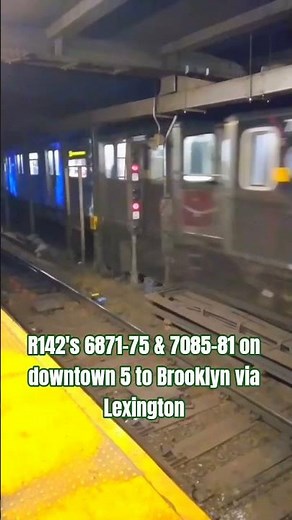 NYCS: #R142 on downtown 5 leaving 149th St-Grand Concourse #mta #nycsubway #youtubeshorts #thebronx