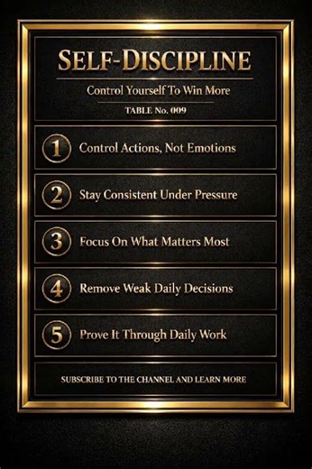 Control Yourself First: 5 Discipline Rules That Win