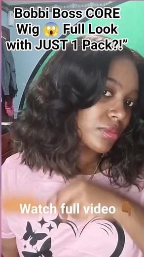 Bobbi Boss CORE Wig 😱 Full Look with JUST 1 Pack?!”#BobbiBoss, #WigTransformation, #WigInstall,