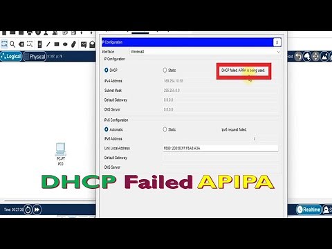 DHCP Failed APIPA is being used in Packet Tracer | CCNA LAB..