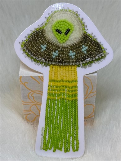 Flat Stich UFO Sticker - Etsy