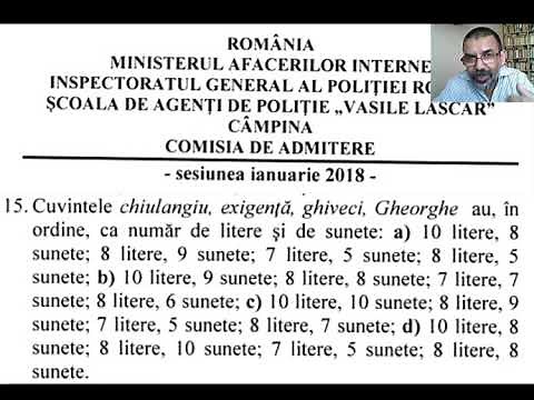 Câte litere și câte sunete?