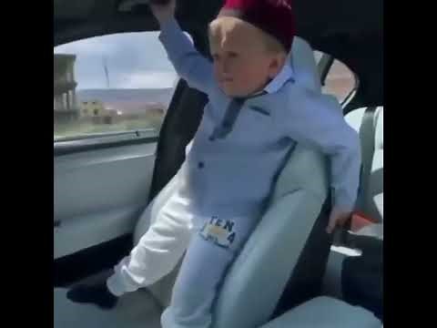 Hasbulla in a fast car meme