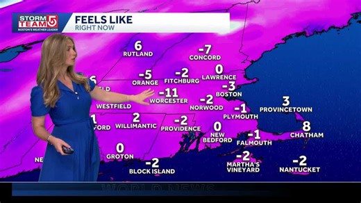 Video: Frigid start with gusty winds