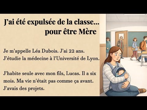 Easy French Story for Beginners | A Mom Expelled from Class