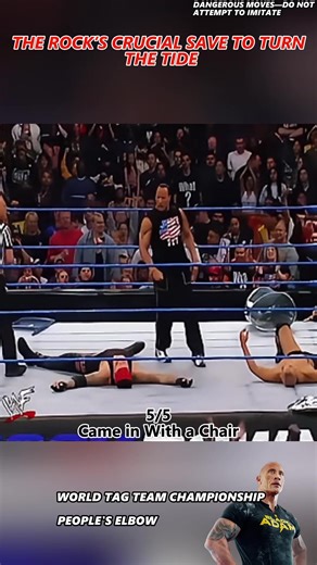 THE ROCK’S CRUCIAL SAVE TO TURN THE TIDE#WWE #randyorton #fyp #johncena