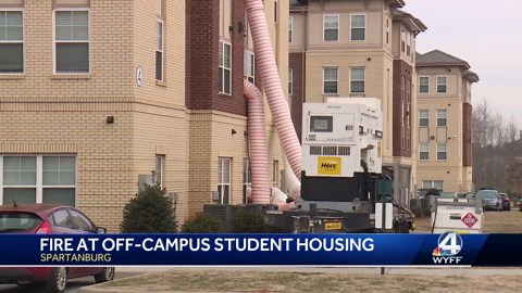 Fire at USC Upstate off-campus housing