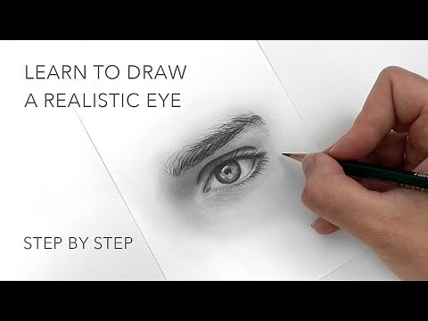 Learn How To Draw a Realistic Eye with Graphite Pencils - Step by Step Drawing Tutorial