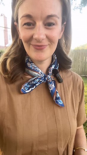 The softest dress! A classic tan mini dress with pleated details — the perfect blank canvas for your wardrobe. Simple and versatile, it’s easy to dress up with statement accessories. Shop this look online now. | J & A Threads