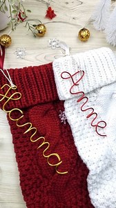 * Making some cute tag names for Christmas stockings 🎄✨ Love how these mini letter templates make personalizing ornaments so easy! * If you’re thinking about making your own, drop letter in the comments, and I’ll send you the direct link. * Oh, and a little reminder—some products in my store are 20% off for Cyber Week! Next week, everything’s back to regular price, so don’t miss out! . . #chirstmas #christmasstockings #tricotin #knittedwireart #knittedwiretemplates #diycrafts #icord #xmassales 