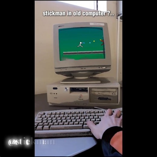 old computer lol #stickman