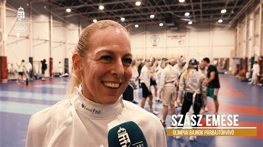 Rio egyéni olimpiai bajnoka, Szász Emese az országos bajnokságon tér vissza a pástra.👏 Motivációról és célokról kérdeztük párbajtőrözőnket.🎙 | Team Hungary
