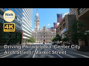 【4K60】 Driving - Philadelphia City Driving #1