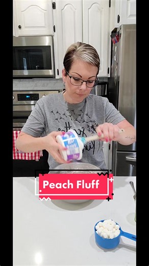 Delicious Peach Fluff Recipe with Cottage Cheese