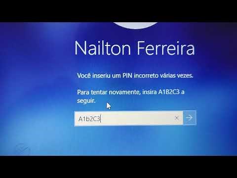 Frase de desafio A1B2C3 do Windows 10 no computador / notebook.