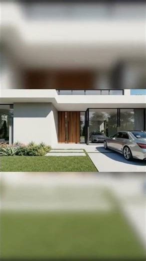 Modern House Front View Animation #shorts