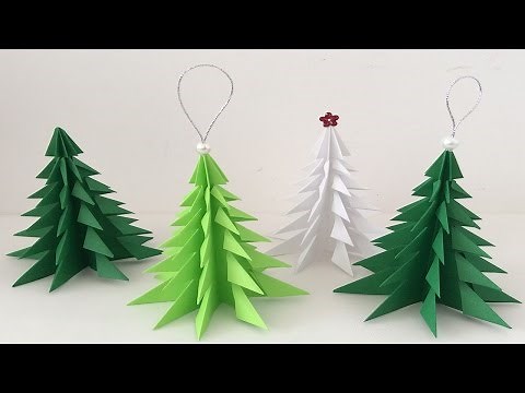 Arbol de navidad de papel. 🎄Paper Christmas tree. Christmas decorations. Decoraciones navideñas,
