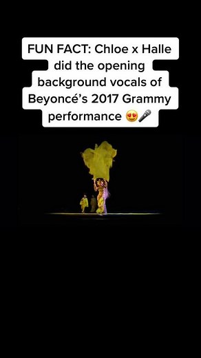 The closest thing we’ve gotten to a collab with Bey & her protégés 😭😍 Chloe x Halle sounded so heavenly 🥺 #Beyonce #ChloexHalle #Grammys #grammys2017 #lovedrought #sandcastles #grammyperformance #backgroundvocals #singing #Queen #QueenBey #Bey #ChloeBailey #HalleBailey #funfacts #fyp #foryou #foryoupage #viral