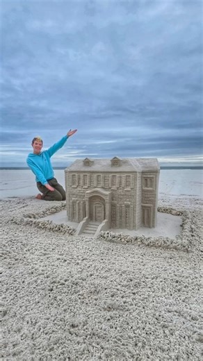 Sand Castle University on Instagram: "Home Alone!? This satisfying process of sculpting details takes hours. They don't last long but filming the process is a way for me to keep them alive and share with the world. Many people call my art a waste but to me, it is my passion and my job. #asmr #sand #satisfying #sandcastle #homealone"