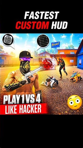 Best 2/3 Finger Custom Hud 😱 | Best Custom Hud Settings in Free Fire | R_S GAMER