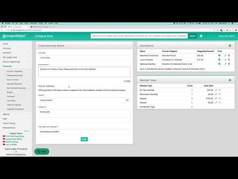 Groupable:m2 First Time Dues Set Up