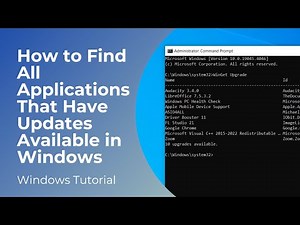How to Find All Applications That Have Updates Available in Windows 10 & 11