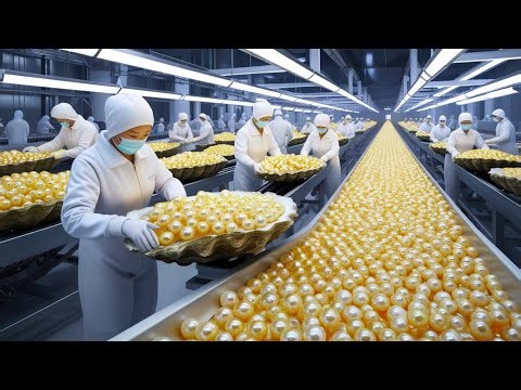 PEARL FARMING: From Oysters to Exquisite Jewelry | Harvesting & Processing in Factories