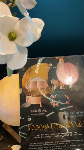 Magnolia motifs, a tactile ode to Mid-Autumn beauty! #HotelNikkoSaigon #NikkoMooncake2025 #MagnoliaInMoonlight #MidAutumnAtNikko #MidAutumnFestival | Hotel Nikko Saigon