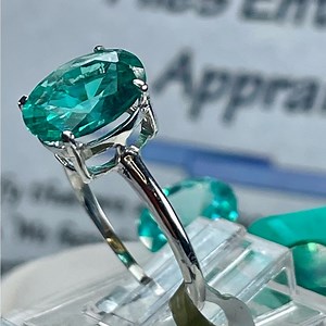 SOLID GOLD PARAIBA‼️ 2.10CT Tourmaline Earth Mined in Brazil. Ring. Gemstone.10K