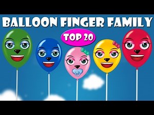 Balloon Finger Family Nursery Rhymes Collection | Balloon Finger Family Songs