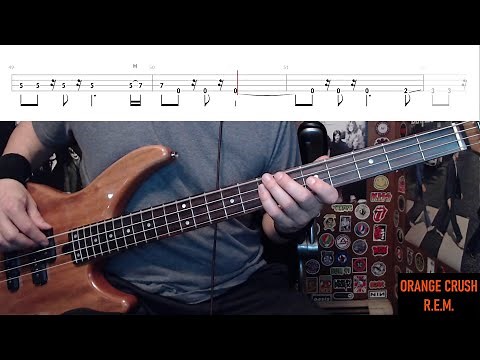 Orange Crush by R.E.M. - Bass Cover with Tabs Play-Along