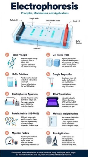 Gel electrophoresis:- Essential Lab Equipment & Techniques Explained! 🧬🔬 #Shorts #youtubeshorts