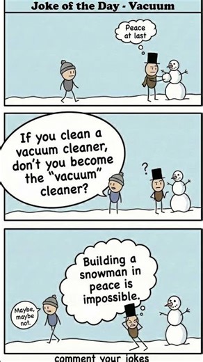 Joke of The Day: Vacuum #funny