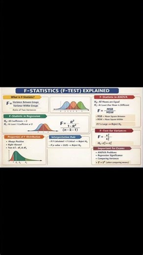 F-Test in Statistics Made Easy | ANOVA & Regression Significance