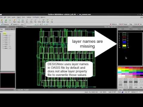 How to load OASIS layer names in layer property file in Calibre DESIGNrev