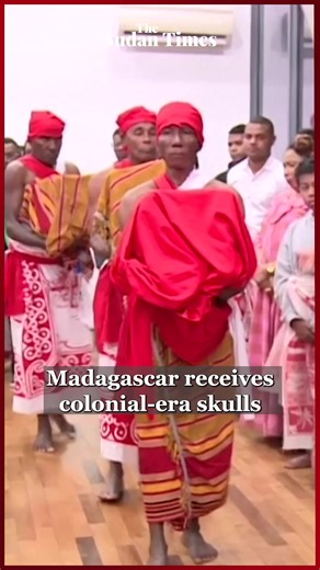 218K views · 3.2K reactions | Three skulls, including one believed to be of 19th century King Toera, were returned from a Paris museum to Madagascar as both nations marked a symbolic reckoning with colonial history. | The Sudan Times | Facebook