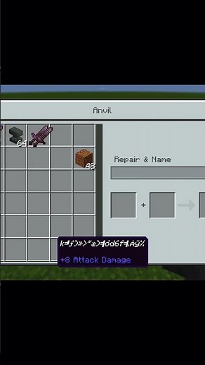 Minecraft glitchy item name tutorial.