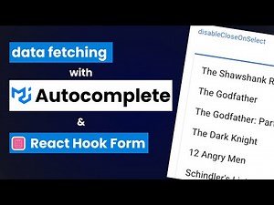 Data Fetching with MUI Autocomplete & React Hook Form (2/2)
