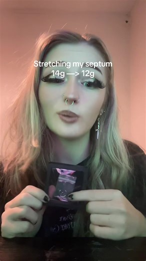 Stretching My Septum: 14g to 12g Experience