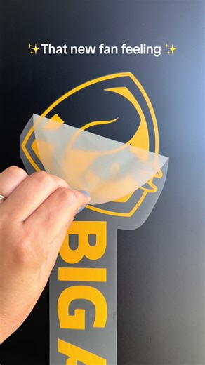 Don’t forget to peel your Big Ass Fan for an extra seratonin boost.