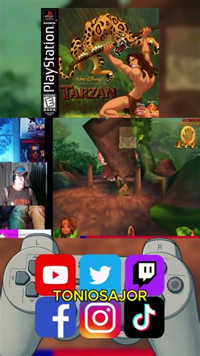 I thought I was going to escape... but I got crushed 💀🐘 | Tarzan PS1 #tarzan #retro #ps1 #playsta...