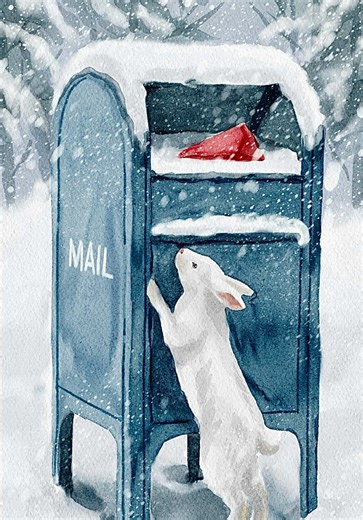 Winter Mail 💌 Realistic Watercolor in Procreate ✨ #procreate #watercolor