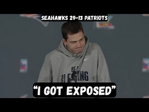 Drake Maye IN TEARS after Super Bowl loss - Post Game Interview - Seahawks vs Patriots